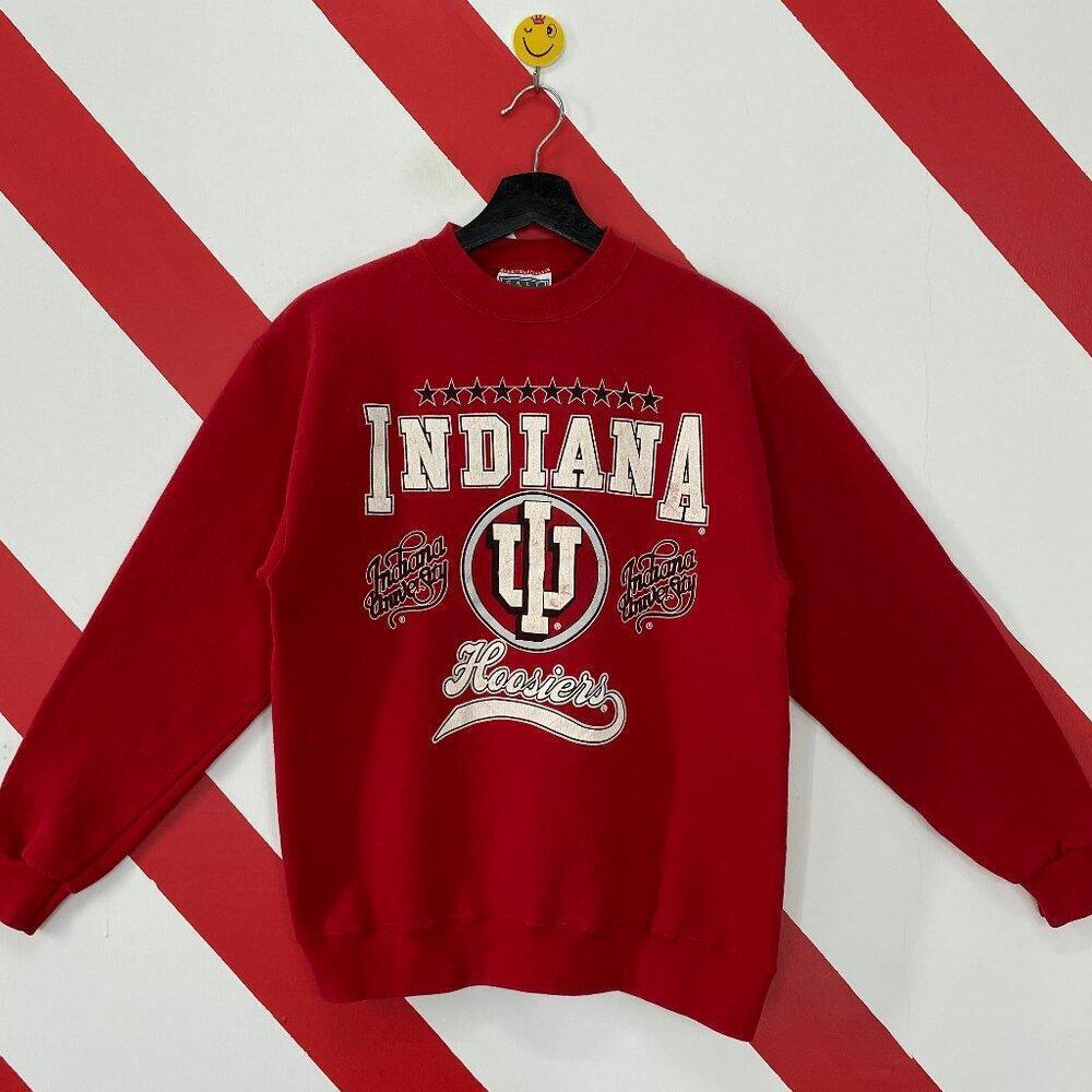 Indiana Hoosiers University Sweatshirt Red Retro